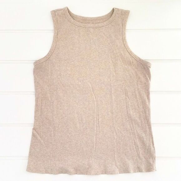 Nine West Essentials Women's Plus Size Ribbed Knit Tank Top Size XXL Tan - Picture 1 of 4
